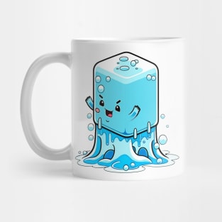 Cute happy kawaii melting ice cube Mug